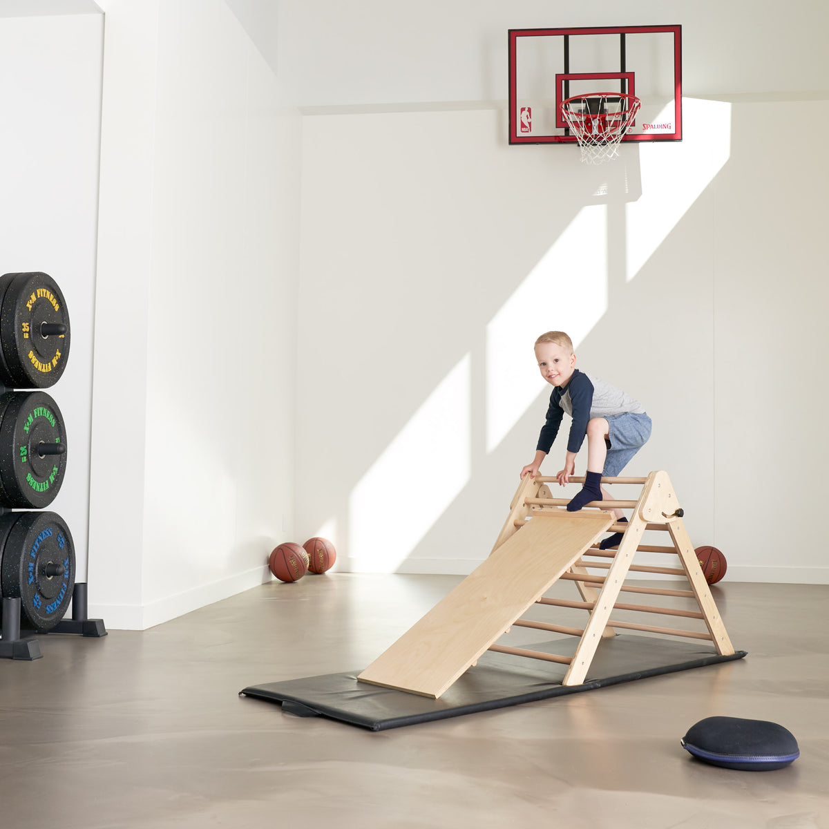 Kidüy Triangle de Pikler Pliable avec Rampe